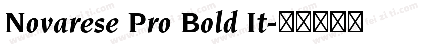 Novarese Pro Bold It字体转换